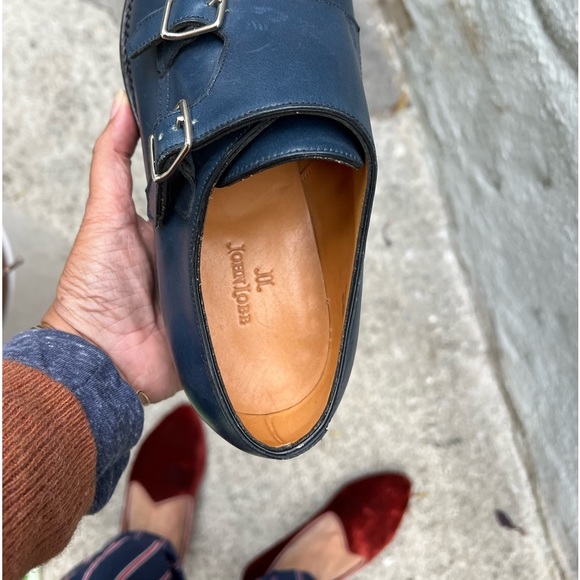 British Brand John Lobb blue leather men’s shoes size 39 - Picture 8 of 11
